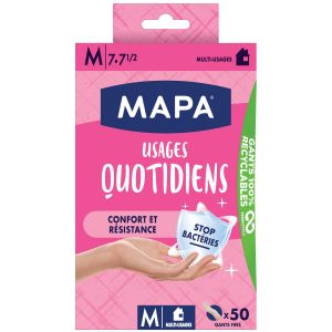 Mapa Gant Usages Quotidien - Taille M - Le Lot De 50 Gants