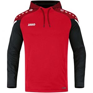Jako Sweat à Capuche Performance performant, Rouge/Noir, 164 cm Mixte Enfant