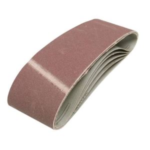 Image de Silverline 433236 - 5 bandes abrasives 75 x 533 mm - Grain 80