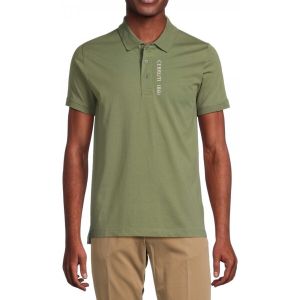 Cerruti Polo En Coton Velino Logo Brod&eacute; Vertical Homme