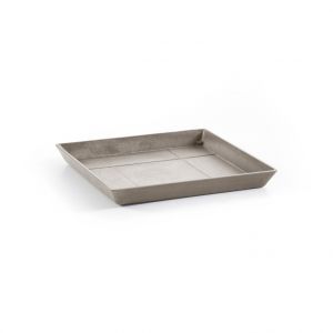 Soucoupe Square 40 Taupe - 35,5 x 35,5 x H. 3,5 cm