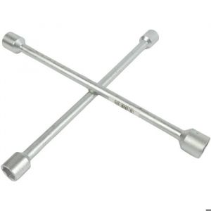 Start Cl&eacute; &agrave; croix pour roue | En acier r&eacute;sistant | Traitement antirouille | 17, 19, 21, 23 mm | 36 cm | Pour entretien et d&eacute;pannage voiture, Acier alli&eacute;