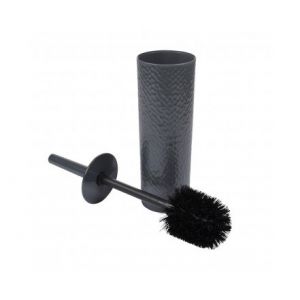 Image de Home bain Brosse WC en Plastique Martelé "Urban" 38cm Anthracite