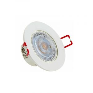 Image de Xanlite Spot Encastrable LED Intégré - Dimmable par switch - Orientable - cons. 6W (eq. 50W) - 400 lumens - Blanc chaud - SEL345DS