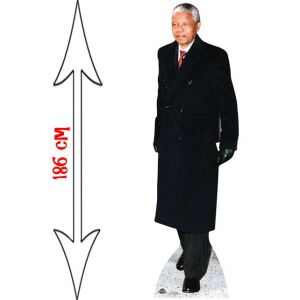 Image de Star Cutouts Figurine en carton taille reelle Nelson Mandela 179CMcm