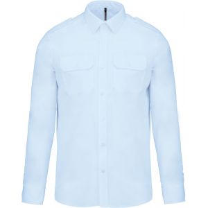 Kariban Chemise Pilote Manches Longues Homme - Sky Blue, 3XL, Homme