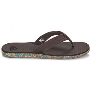 Quiksilver Tongs CARVER SUEDE RECYCLED - Couleur 39,40,41,42,43,44,45,46 - Taille Marron