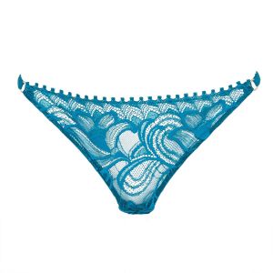 HUIT slip en dentelle Bijoux Bleu turquoise - Taille XS