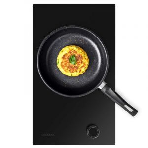 Cecotec Bolero Squad G 1400S Nano Glass - Plaque de cuisson à gaz 1 feu, 3,4kW, Nano Glass