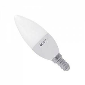 Image de Silamp Ampoule LED E14 8W 220V C37 180 - couleur eclairage : Blanc Chaud 2300K - 3500K