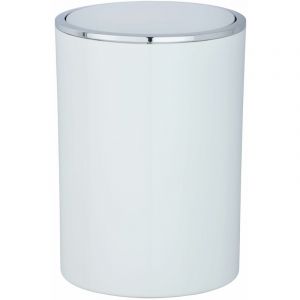 Wenko Poubelle &agrave; couvercle oscillant Inca - Capacit&eacute; 5L. - Blanc