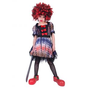 D&eacute;guisement clown effrayant fille Couleur Multicolore Taille 6 8 ans (116 cm)