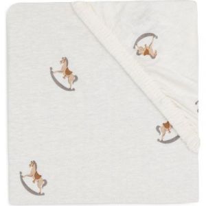 Image de Jollein Drap-Housse en Jersey - Nostalgic Ride - 70/75 x 140/150 cm - 100% Coton - Certifi&eacute; Oeko-TEX