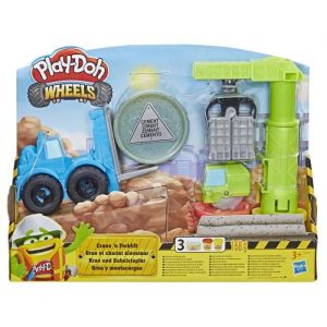 Image de Play-Doh Pate A Modeler Wheels - Coffret Grue et Chariot Elevateur