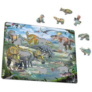 Image de Larsen Puzzle encadré Motif Dinosaure 2015 65 pièces, FH31