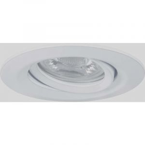 Paulmann 92970 LED Nova mini Plus Coin EasyDim rond orientable incl. 1x4,2 watts gradable Spot plafond d&eacute;poli Lampe encastr&eacute;e aluminium Blanc chaud 2700 K, 4.2 W, 1er (Wei&szlig; matt)