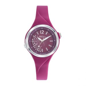 Tekday Montre fille - 654943 Bracelet Résine Violet