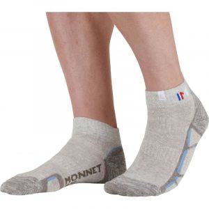 Monnet Trek Lin Low - Chaussettes randonn&eacute;e Gris / bleu 43 - 44