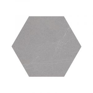 Seine Hexagono Gris - Carrelage Hexagonal Grand Format Aspect Pierre