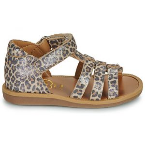 Pom d'Api Sandales enfant POPPY STRAP Marron - Taille 21,22,23
