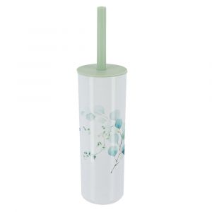 Tendance Brosse WC avec support déco Aquarelle Vert et Bleu