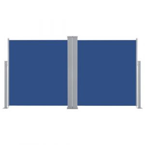 VidaXL Auvent latéral rétractable Bleu 160 x 600 cm