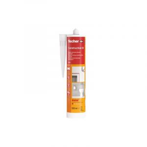 Fischer Cartouche de silicone pour toit et mur - 280ml - Transparent