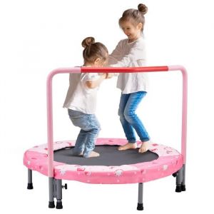 Trampoline -Duoku- Pour Enfants 36"- Mini Pliable Avec Poignée- Pour L'intérieur Et L'extérieur