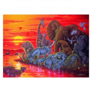 Ravensburger Puzzle Coucher de soleil africain 500 pièces