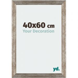 Your Decoration - 40x60 cm - Cadres Photo en mdf Avec Verre acrylique - Anti-Reflet - Excellente Qualité - Métal Vintage - Cadre Decoration Murale