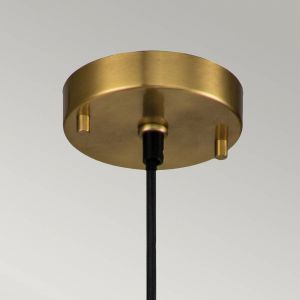 Elstead Suspension etoile E27 1x60W acier/résine de laiton ancien, feuille d'or h: 156,8cm Ø17,8cm dimmable