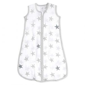 Aden + Anais Essentials - Gigoteuse légère pour bébé en mousseline 100% coton 1 TOG - Garçon - Fille - 6-18 mois - Imprimé Dusty - 90 cm x 33 cm - Largeur poitrine 34 cm - Largeur du bas 54 cm