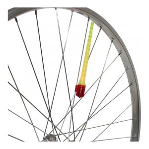 Image de Ultime Bike Eclairage de rayons de roue a pile 1 led rouge livre avec 2 piles lr44 vendu a l unite