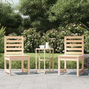 Image de VidaXL Chaises de jardin 2 pcs 40,5x48x91,5 cm bois massif de pin