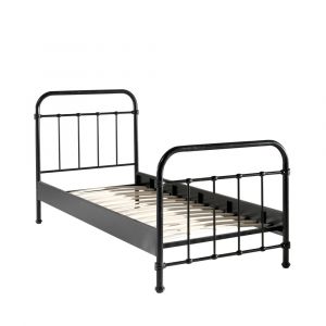 DRAWER Lit enfant en métal 90x200cm - Noir