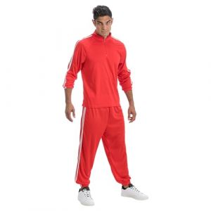 Ruedelafete Survêtement Rappeur banlieue Rouge, taille L