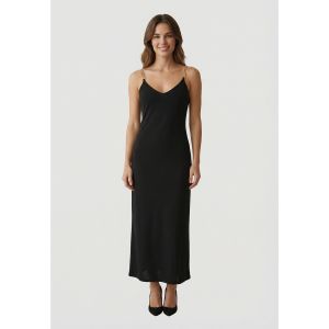 Morgan Robe mi-longue bretelles cha&icirc;ne noir femme - Taille 36