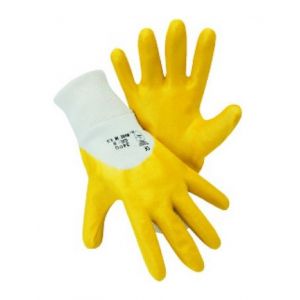 Fortis Gants en nitrile Mechanic jaune, Taille : 8 (par 12)