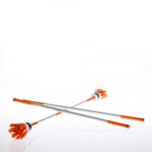 Play Juggling- Baton du Diable + Baguettes, KPWRFL-W/O, Blanc Orange