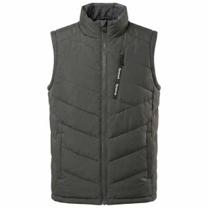 Reebok Puffer Vest 2-in-1 Hommes R&eacute;versible Gilet RBO15720-Charbon