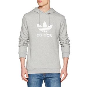 Adidas Trefoil sweat à capuche Hommes gris T. XXL