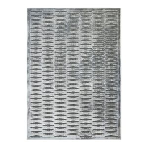 The Deco Factory Tapis avec relief motif horizontal gris 120x170