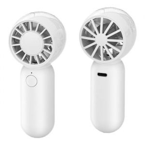 Bbc Mini ventilateur portable et rechargeable Blanc