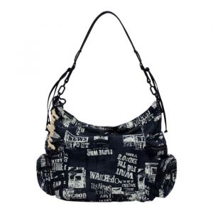 Desigual Newspaper Schultertasche Umhängetaschen 1 ct Schwarz Damen (118.99 € / 1 ct)