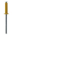 Scell-it PYD4016 - Rivet aluminium tige acier éclaté tête plate laqué jaune serrage de 8.0 a 11.0 mm diametre 4.0 mm longueur 16 mm