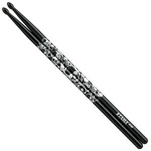 Image de TAMA 7A-S-BS - Baguettes batterie Skull Black 7A - Japenese Oak Serie - Noir