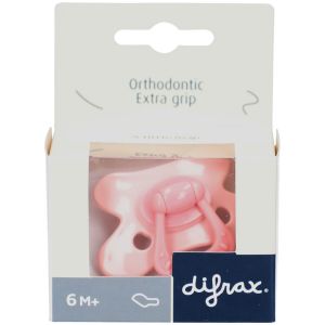 Difrax Diffrax Sucette Dental +6 mois Gems - Pink Opal