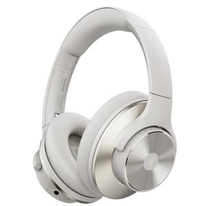 Casque sans fil &agrave; r&eacute;duction active de bruit oneodio - Blanc
