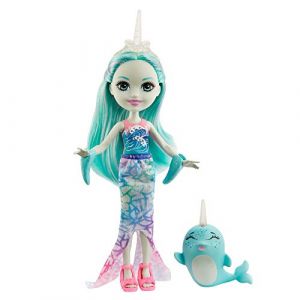 Image de Mattel Mini-Poupée 15 cm - Enchantimals - Naddie Narval et Sword