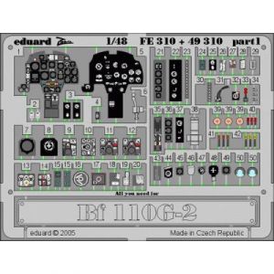 Eduard MAQUETTE BF 110G 2 REVELL/MONO 1/48 FE310